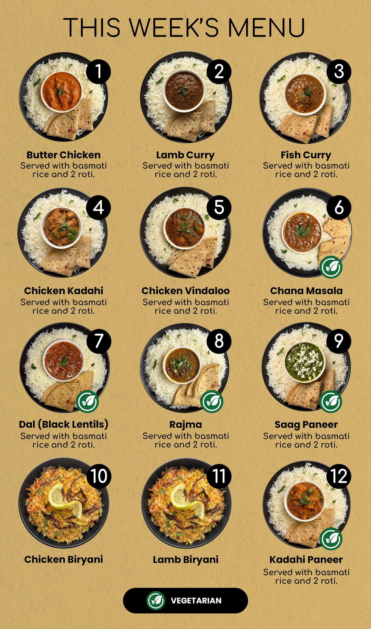 5 (+1 FREE) Meal Plan